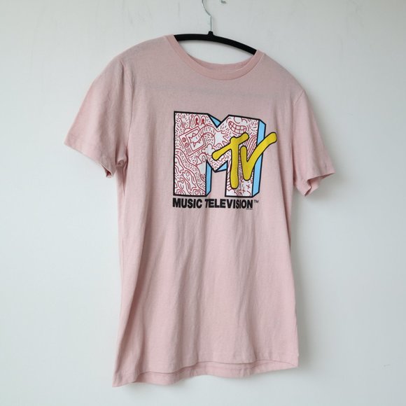 Old Navy MTV Music Television T Shirt, Size L (age 10-12) - Picture 3 of 8